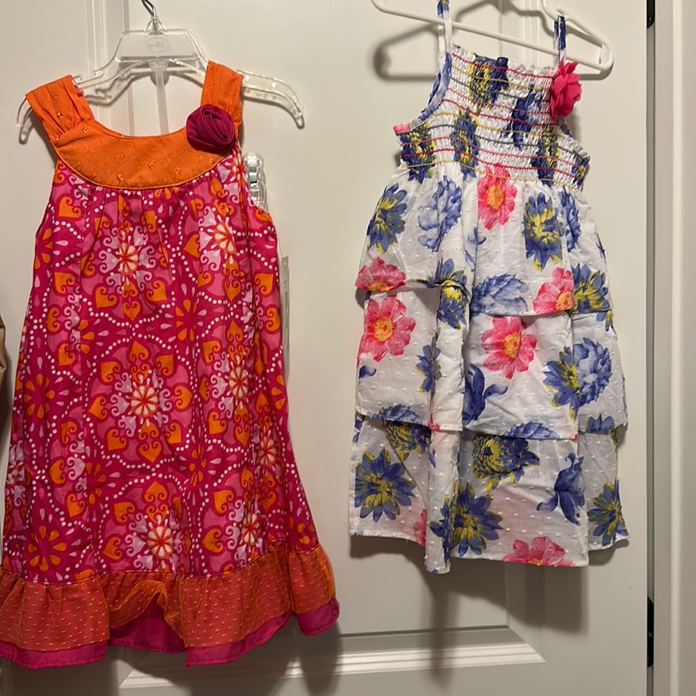 Two summer dresses for little girl size 5